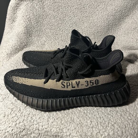Adidas Yeezy Boost 350 Core Green Black V2 BY9611 Mens 9.5 2016 Used No Box main image 14